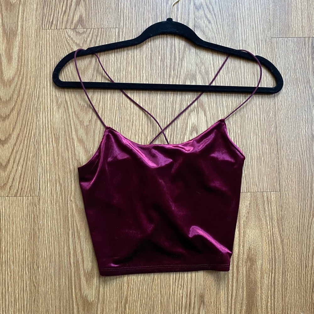 Garage Velvet Crop Top